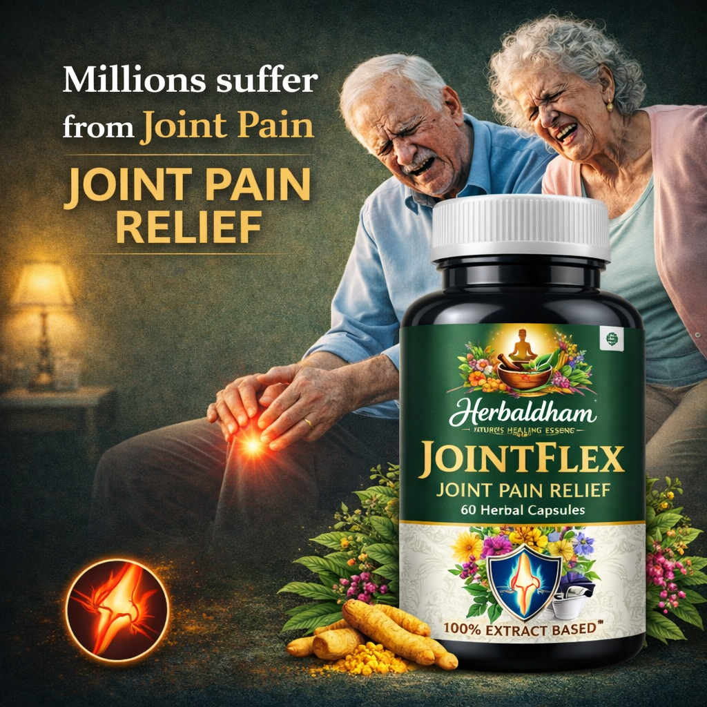 Herbaldham Healthcare- Joint flex 60 capsule- joint pain Relief