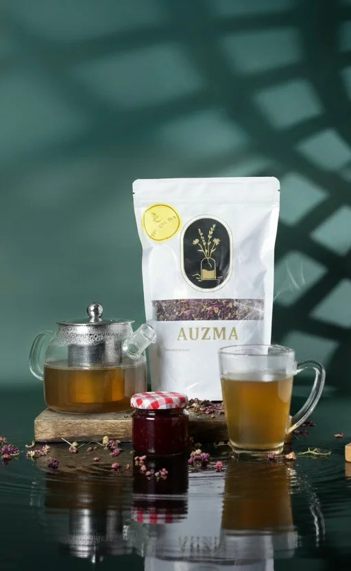 Auzma Yellow Tea – Calming Chamomile & Green Tea Herbal Infusion | 100% Natural