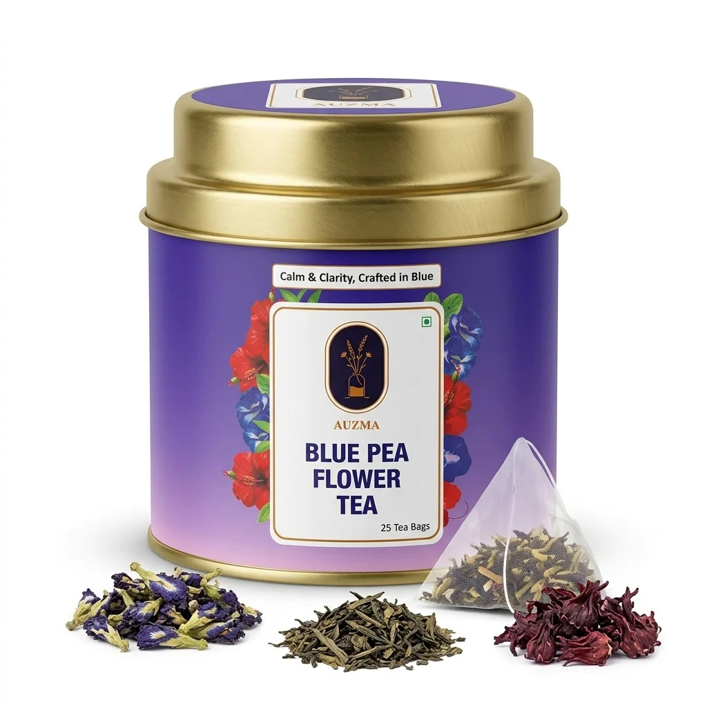 Auzma Blue Pea Flower Tea Bags - 25 Tea Bags