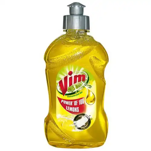 Vim Drop Lemon Liquid Dishwash Active Gel 500 Ml