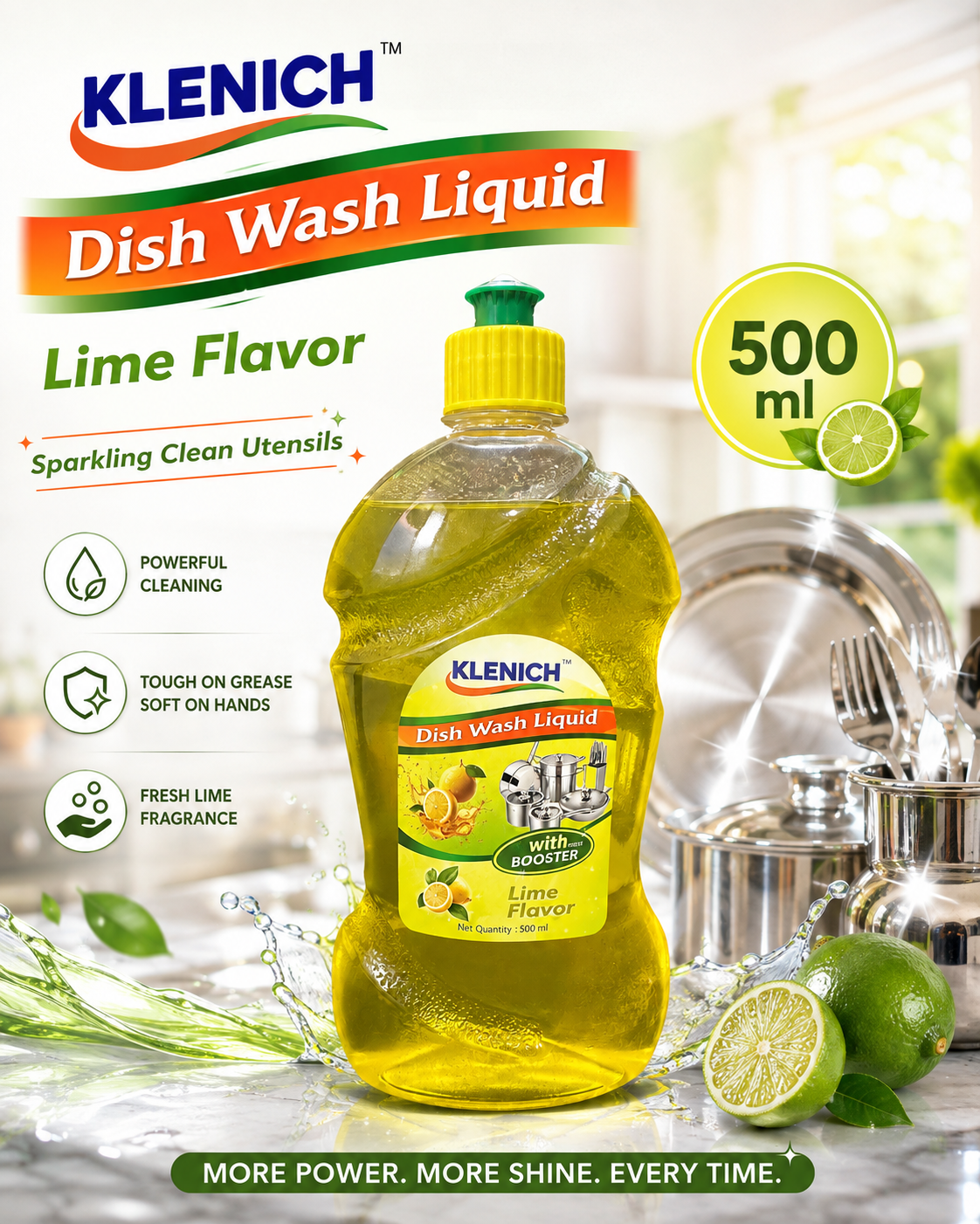 KLENICH Dishwash Liquid 500ML